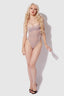 YVONE LAYERED BRA W MESH BODYSUIT SILVER / S