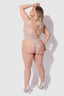 YVONE LAYERED BRA W MESH BODYSUIT SILVER / S