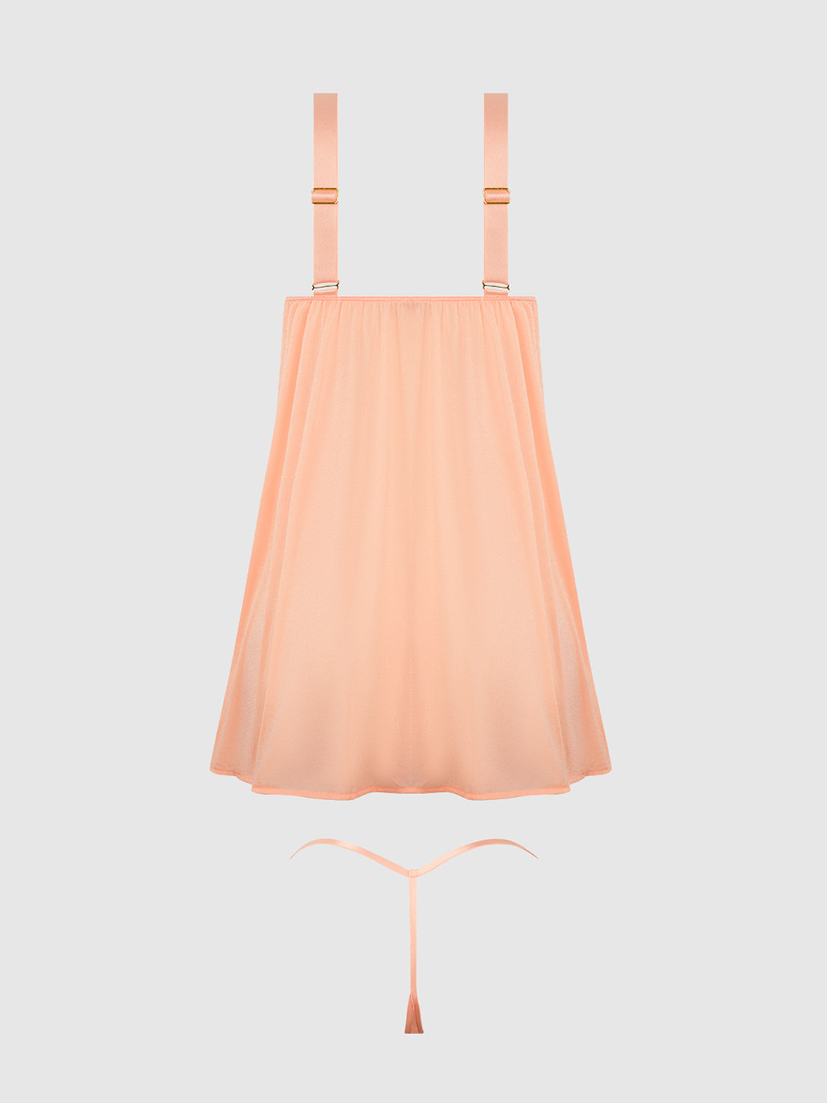 YVONE SHIMMER MESH BABYDOLL & G-STRING SET