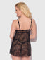 YVONE LACE OPENABLE CUP BABYDOLL & G-STRING SET