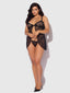 YVONE LACE OPENABLE CUP BABYDOLL & G-STRING SET
