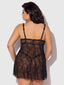 YVONE LACE OPENABLE CUP BABYDOLL & G-STRING SET