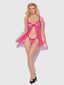 YVONE LACE OPENABLE CUP BABYDOLL & G-STRING SET