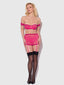 YVONE LACE BRA & SKIRTED GARTER PANTY SET