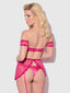 YVONE LACE BRA & SKIRTED GARTER PANTY SET