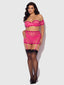 YVONE LACE BRA & SKIRTED GARTER PANTY SET