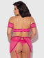 YVONE LACE BRA & SKIRTED GARTER PANTY SET
