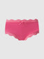 VERA MICRO & LACE TRIM STRAPPY BACK CHEEKY BUBBLEGUM PINK / S