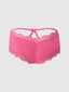 VERA MICRO & LACE TRIM STRAPPY BACK CHEEKY BUBBLEGUM PINK / S