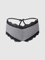 VERA MICRO & LACE TRIM STRAPPY BACK CHEEKY HEATHER GREY / S