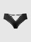 VERA MICRO & LACE HEART CHARM CHEEKY BLACK / S