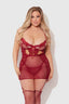 DEZI CHAIN CHEMISE RHUBARB / S