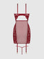 DEZI LACE & CHAIN CHEMISE SET
