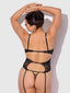 CECILY LACE & CHAIN GARTERED TEDDY