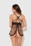 FELICIA LEOPARD & LACE BABYDOLL SET LEOPARD PRINT / S