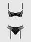 EDEN EMBROIDERED LACE BRA & BACKLESS HIPSTER SET