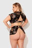 DRAGON 3 PIECE SKIRT SET BLACK / S