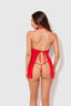 DRAGON CHEMISE SET RED / S