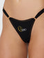 DRAGON 3 PIECE PRINTED G-STRING PACK BLACK / S/M