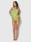 SHAVON LACE & CHIFFON BUSTIER & THONG SET