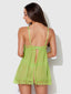 SHAVON LACE & CHIFFON BABYDOLL & G-STRING SET