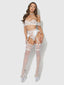 BRIDAL SATIN & LACE 3 PIECE SET IVORY / S