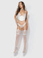 BRIDAL SATIN & LACE BUSTIER SET IVORY / S
