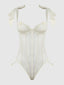 ROSALIE EMBROIDERED LACE TEDDY