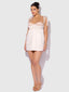 ROSALIE SATIN & EMBROIDERED LACE BABYDOLL & G-STRING SET