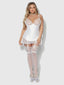 BRIDAL SATIN & LACE CHEMISE SET IVORY / S