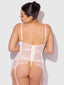 ROSALIE SATIN & EMBROIDERED LACE CHEMISE & G-STRING SET