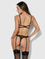 NOVA BLACKLIGHT BRA SET BLACK / S