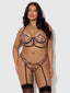 NOVA BLACKLIGHT BRA SET BLACK / S