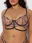 NOVA BLACKLIGHT BRA SET BLACK / S