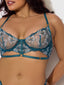 NOVA BLACKLIGHT BRA SET JADED BLUE / S