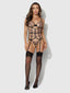 NOVA BLACKLIGHT BUSTIER SET BLACK / S