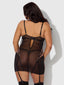 NOVA BLACKLIGHT CHEMISE SET BLACK / S