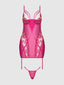 NOVA BLACKLIGHT LACE CHEMISE & THONG SET