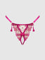 NOVA BLACKLIGHT LACE CROTCHLESS PEARL G-STRING