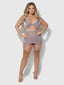 RAQUEL 3 PIECE SKIRT SET DARK ROSE / S