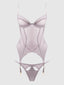 RAQUEL BUSTIER SET DARK ROSE / S