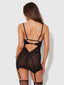 RAQUEL CHEMISE SET BLACK / S