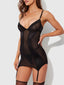 RAQUEL CHEMISE SET BLACK / S