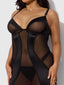 RAQUEL CHEMISE SET BLACK / S