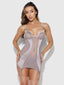 RAQUEL CHEMISE SET DARK ROSE / S