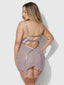 RAQUEL CHEMISE SET DARK ROSE / S