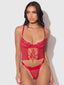 ASHLEY ALEXISS LACE BUSTIER & G-STRING SET
