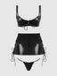 TRINITY 3 PIECE SKIRT SET BLACK / S