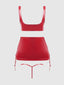 TRINITY 3 PIECE SKIRT SET RED / S