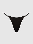 KRYSTAL SIDE SLIDER & RHINESTONE FRINGE BACK G-STRING